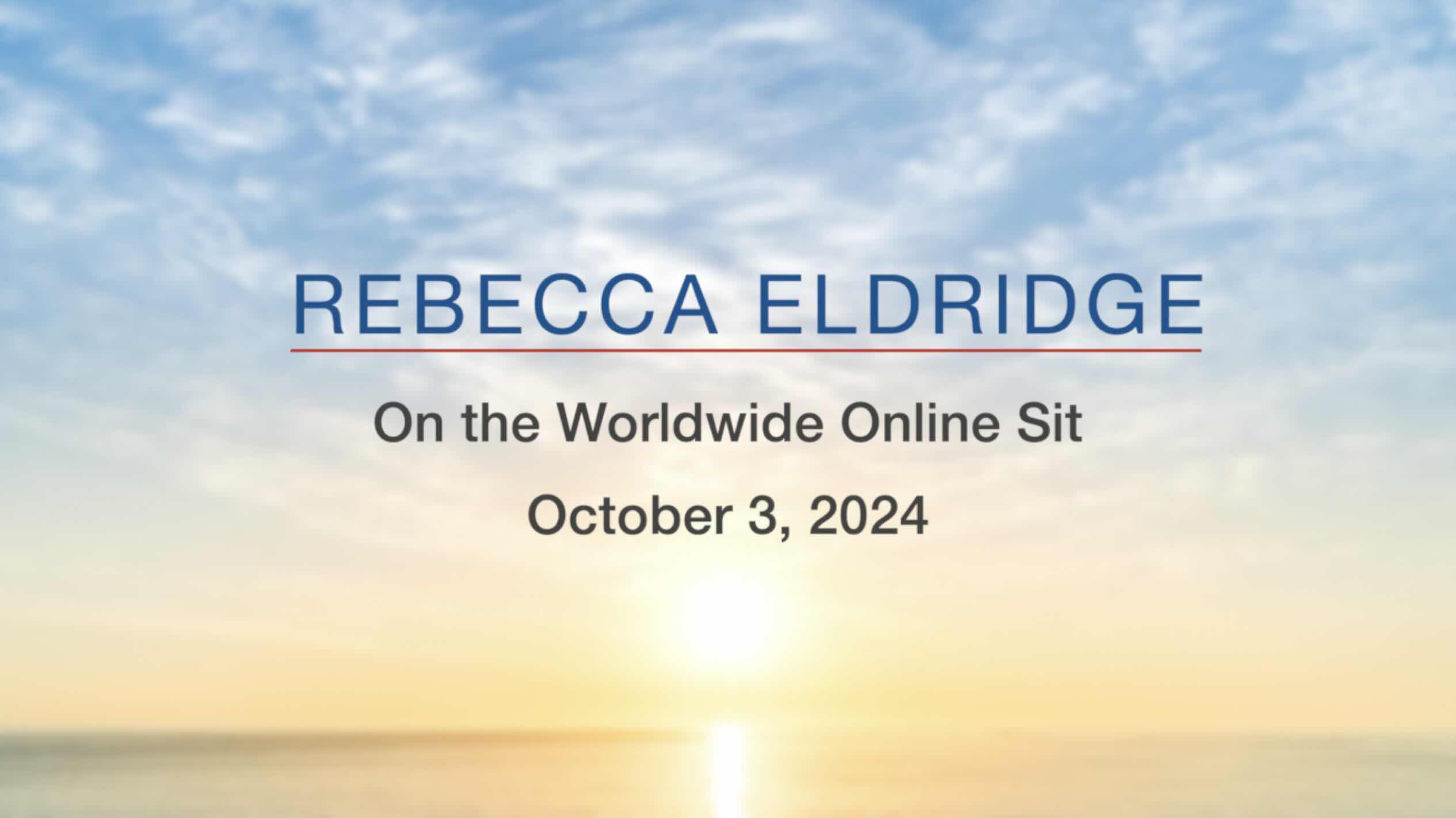 Jon Kabat-Zinn speaks at the October 24, 2019 East Coast Mindfulness Worldwide Online SIt