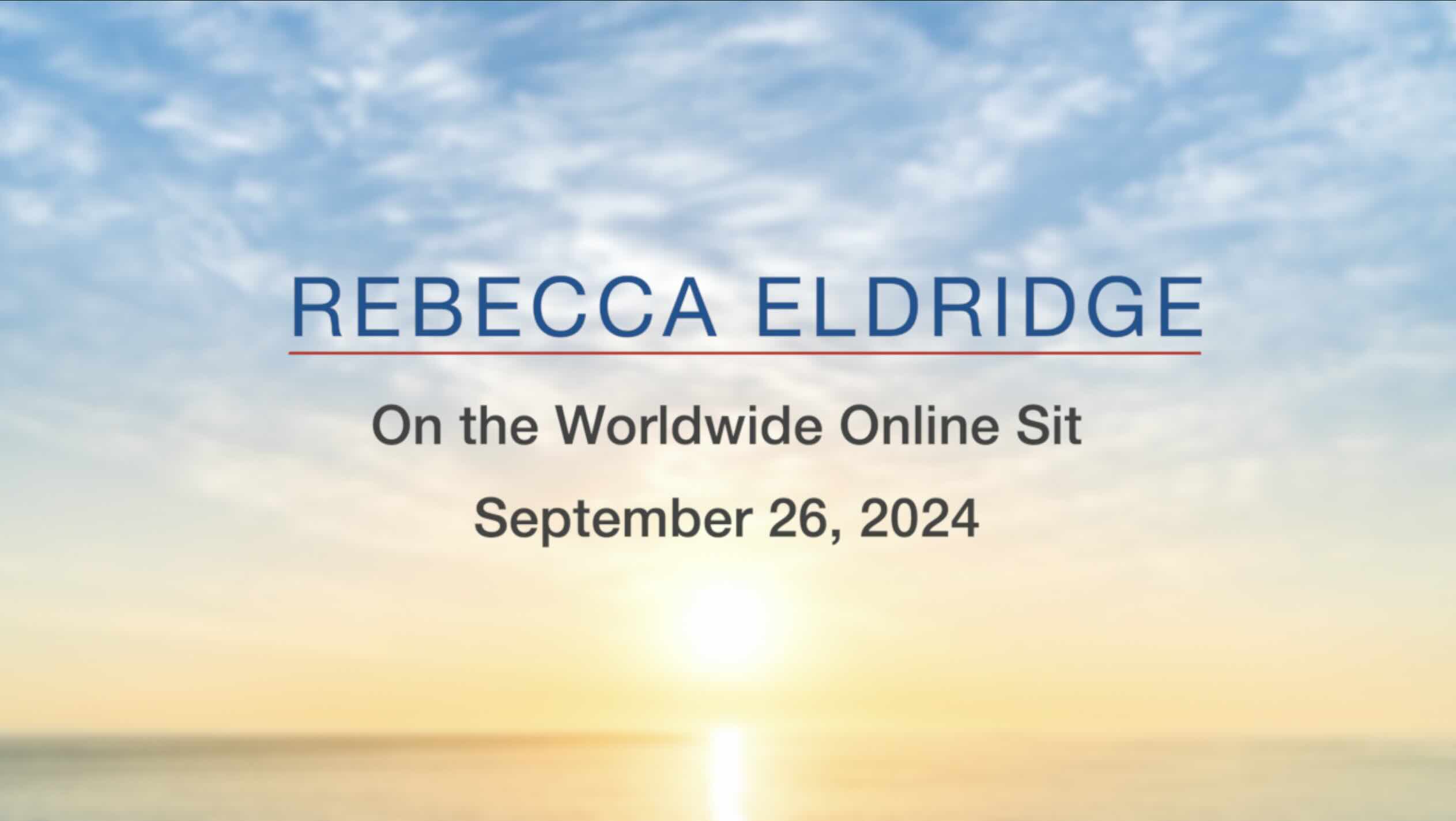 Jon Kabat-Zinn speaks at the October 24, 2019 East Coast Mindfulness Worldwide Online SIt