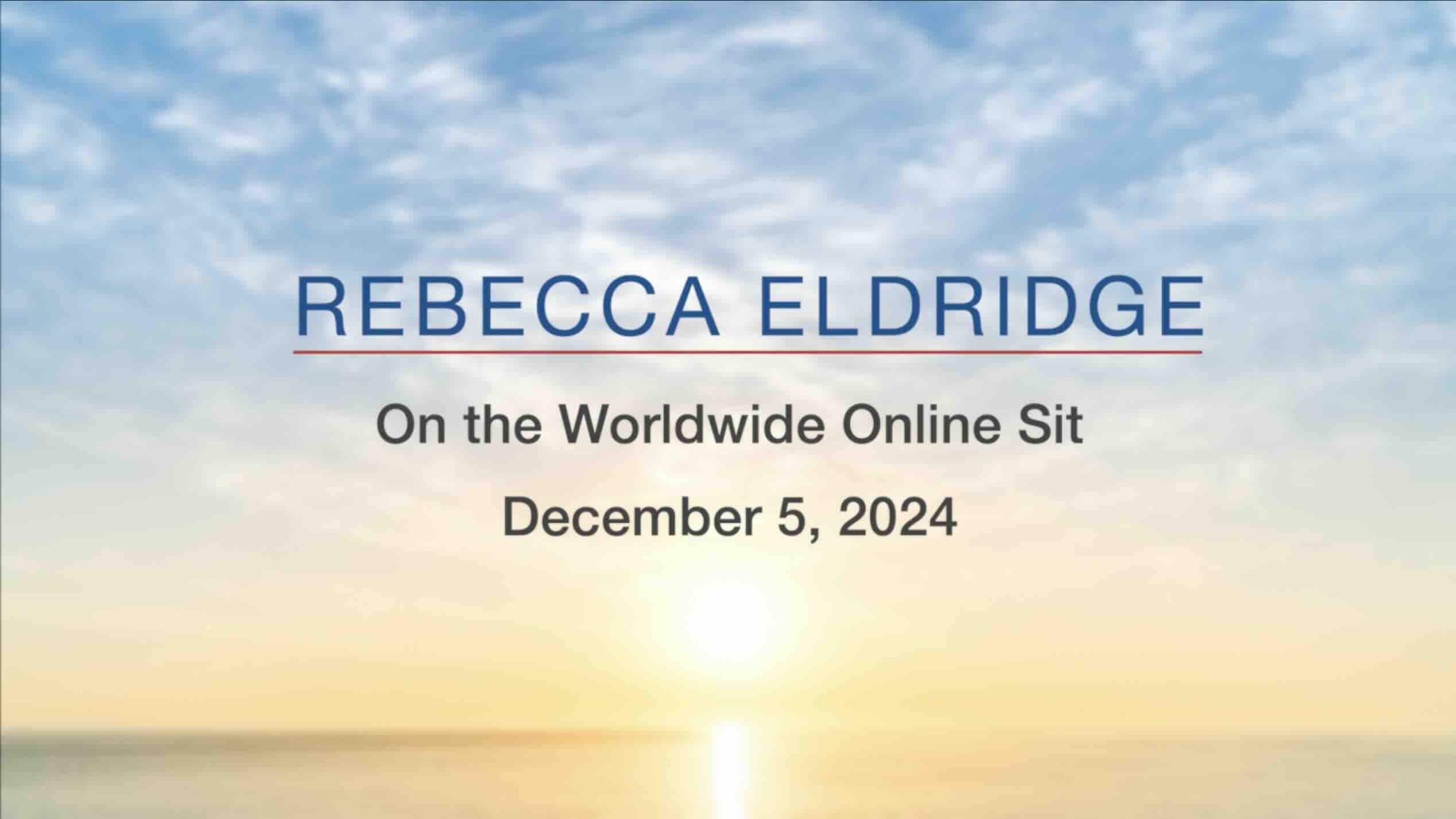 Jon Kabat-Zinn speaks at the October 24, 2019 East Coast Mindfulness Worldwide Online SIt