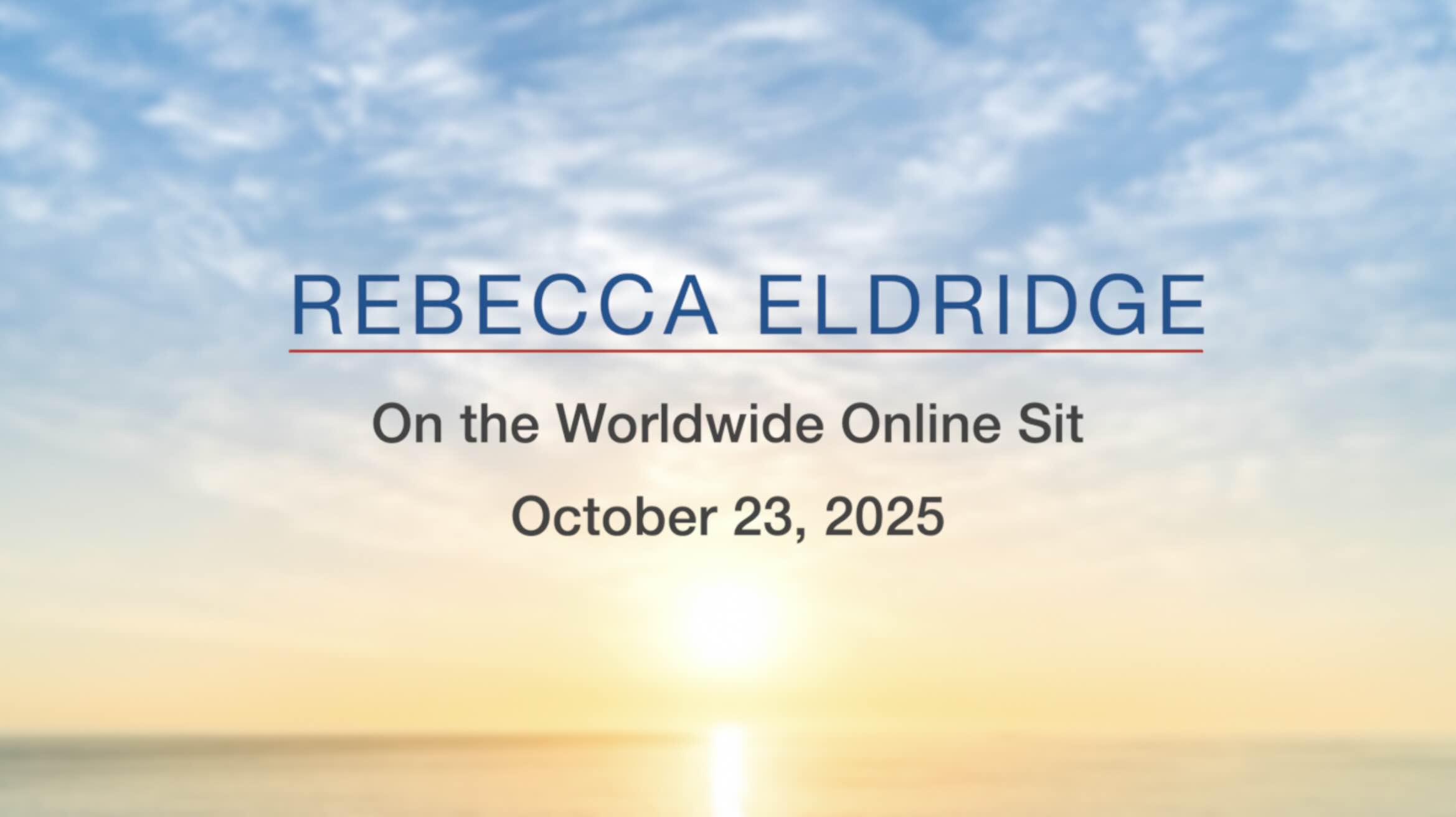 Jon Kabat-Zinn speaks at the October 24, 2019 East Coast Mindfulness Worldwide Online SIt